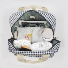 Mochila para Bebés Walking Mum I Love Vichy Negro