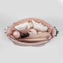 Bolsa Canastilla bebé Walking Mum I Love Vichy rosa