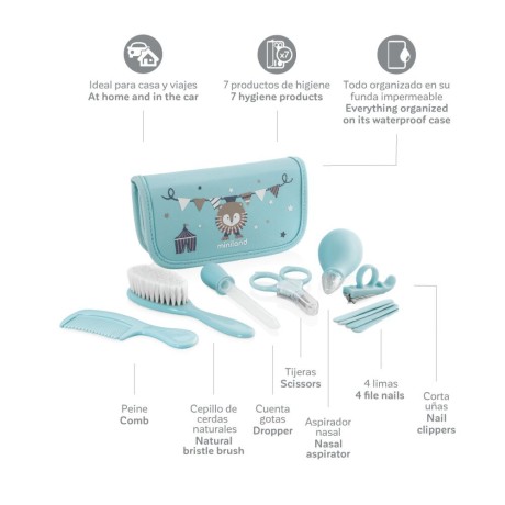 Kit de Cuidado Bebé Azul Miniland