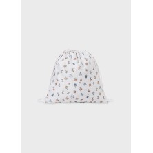 Bolso Acolchado Mayoral Velvet Garden Nata con Portachupete