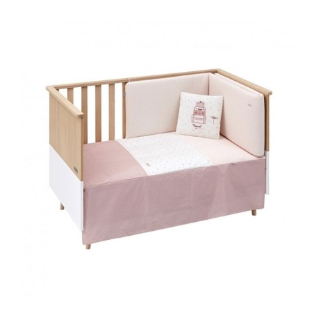 Juego 2 piezas Colcha Cuna 60x120x3 Sky Rosa Cambrass