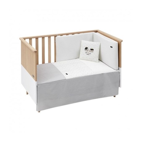 Juego 2 piezas Colcha Cuna 60x120x3 Sky Gris Cambrass