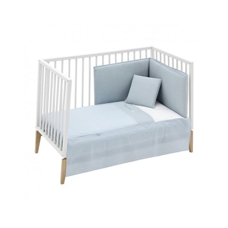 Juego 2 piezas Colcha Cuna 60x120x3 Forest Azul Cambrass