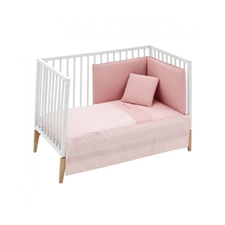 Juego 2 piezas Colcha Cuna 60x120x3 Forest Rosa Cambrass