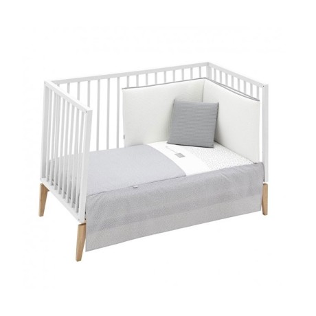 Juego 2 piezas Colcha Cuna 60x120x3 Forest Gris Cambrass