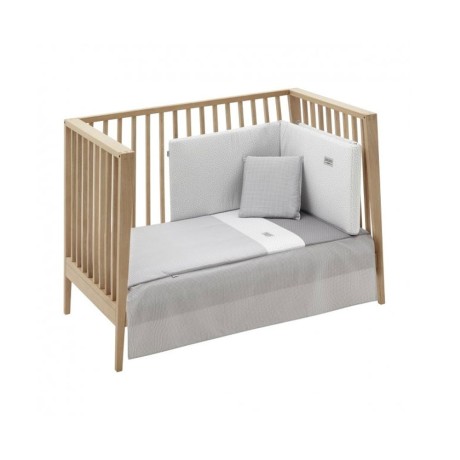 Juego 2 piezas Colcha Cuna 60x120x3 Vichy Gris Cambrass