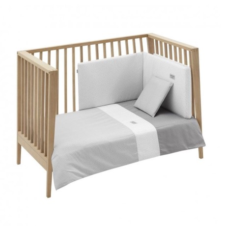 Juego 2 piezas Funda Nórdica Vichy Gris Cambrass