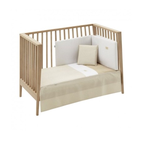 Juego 2 piezas Colcha Cuna 60x120x3 Vichy Beige Cambrass