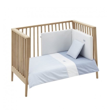 Juego 2 piezas Funda Nórdica Vichy Celeste Cambrass