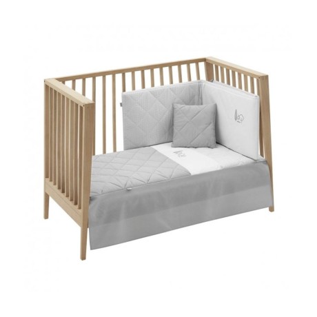 Juego 2 piezas Colcha Cuna 60x120x3 Essentia Gris Cambrass