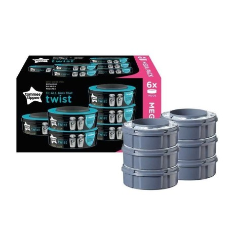 Recambio Basura Pañales Twist & Click x6 Tommee Tippee