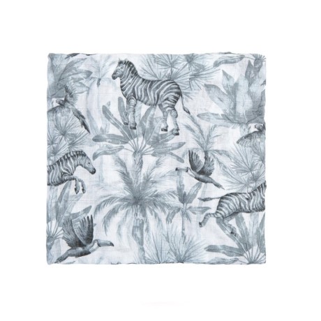 Muselina Selvatic Zebra Bimbi Pirulos 120x120 Bambú
