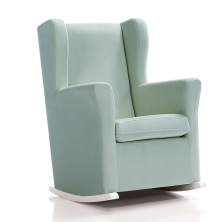 Sillón de Lactancia Alondra Sogno Tapizado en Tela