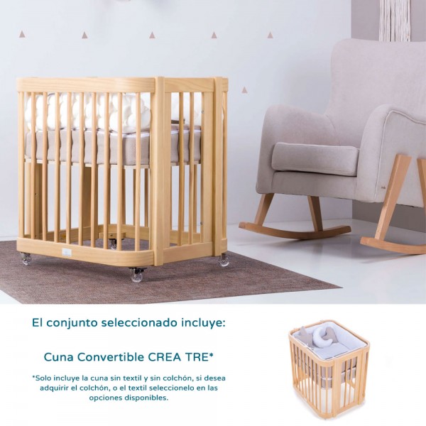 Camas camita Montessori de 70x140 para habitaciones de bebé