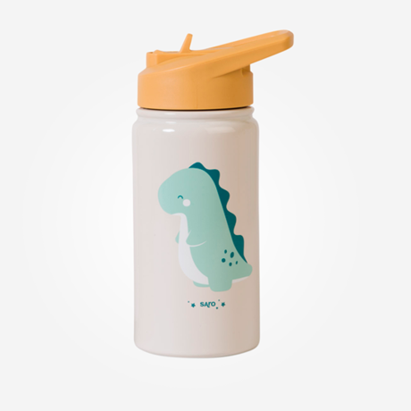 Botella Térmica con Pajita Dino 350ml Saro