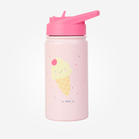 Botella Térmica con Pajita Helado 350ml Saro