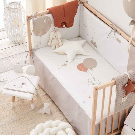 Colcha + Protector Cuna 60X120cm Bimbi Chic