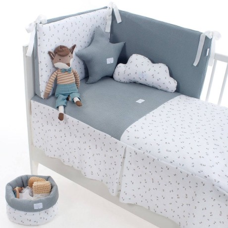 Colcha y Protector Uzturre T/60 Col. Bruna Menta