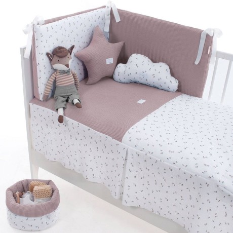 Colcha y Protector Uzturre T/60 Col. Bruna Rosa