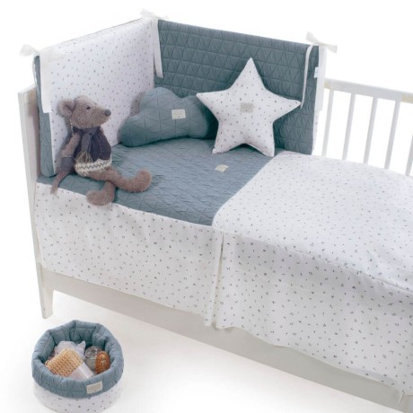 Colcha y Protector Uzturre T/60 Col.  Felipa Menta