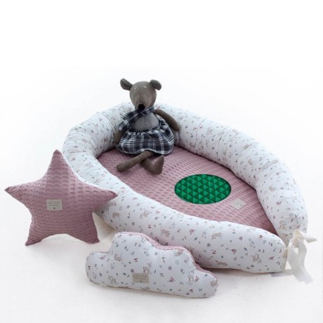 Nido Colecho Bebé Uzturre Lemur Bambi Rosa