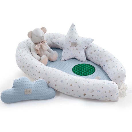 Nido Colecho Bebé Uzturre Lemur Benjamin Azul