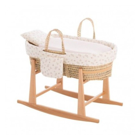 Moisés Bebé Mio Cuco + Patas Annapolis Flores/Lavanda Cambra
