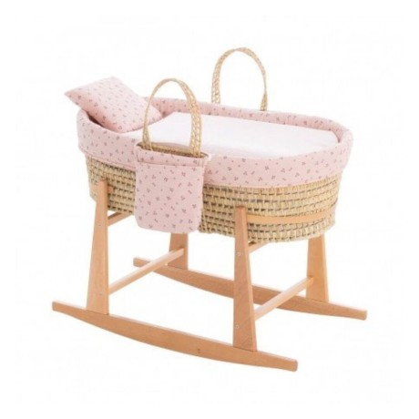 Moisés Bebé Mio Cuco + Patas Olympia Flores/Rayas Cambrass