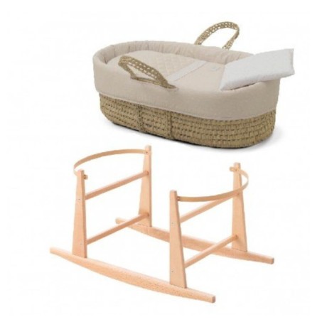 Moisés Bebé Mio Cuco + Patas M.Nat Fresco Beige/Natural Camb