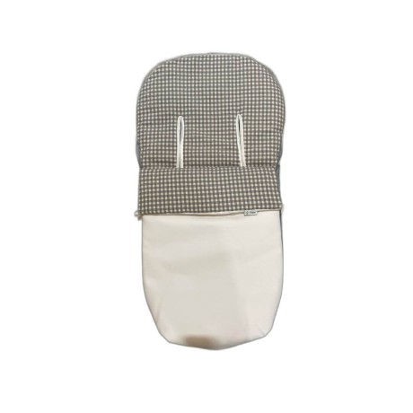 Saco Silla Polipiel Vichy Blanco D'peques