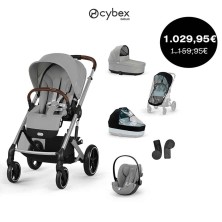 ¡Pack estrella! Cochecito Balios S Lux + Cloud G + Plástico Lluvia + Adaptadores Cybex