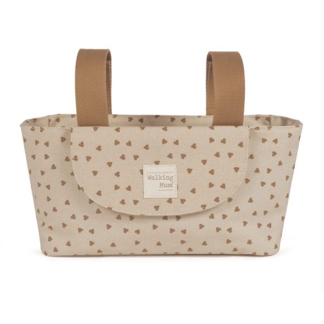 Bolso Organizador Poppy Corazones Canela Walking Mum