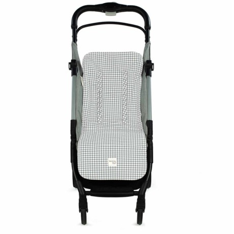 Colchoneta silla bebé Walking Mum I Love Vichy Gris