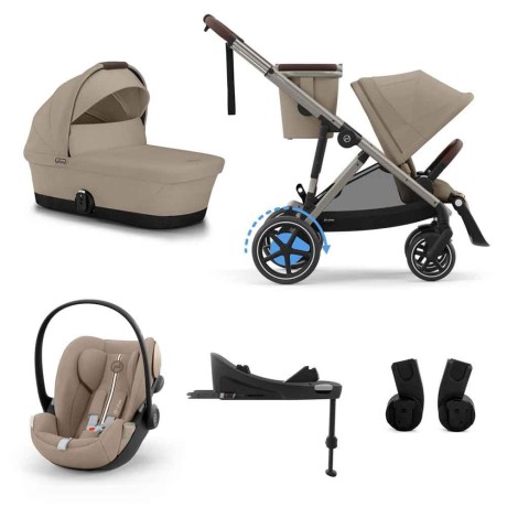 ¡Pack Estrella! Cochecito e-Gazelle S + Cloud G + Base G Cybex