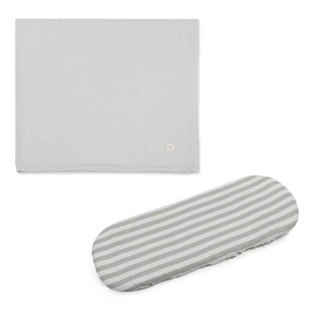 Sábana Ajustable + Muselina Sintra Verde Walking Mum