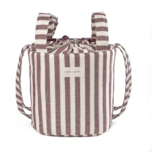 Bolsa Bucket Cherry Rayas Pasito a Pasito