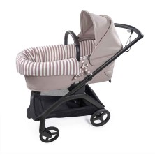 Cubre Cuco Dual + Sábana Ajustable Cherry Rayas Pasito