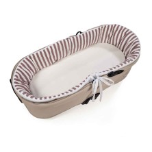 Cubre Cuco Varillas + Sábana Ajustable Cherry Rayas Pasito