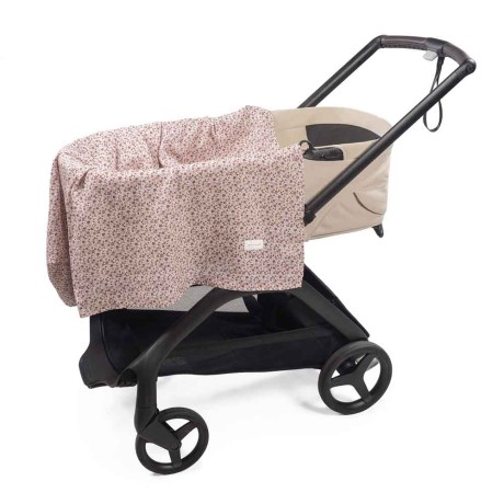 Sábana Ajustable + Muselina Cherry Flores de Pasito a Pasito