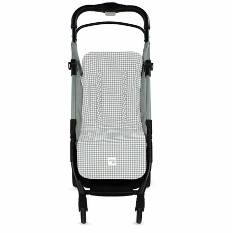 Colchoneta silla bebé Walking Mum I Love Vichy Gris