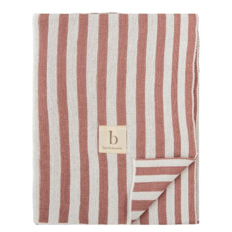 Toquilla Tricot 75X90 Bambu Stripes Bas 04 Ros Bimbi
