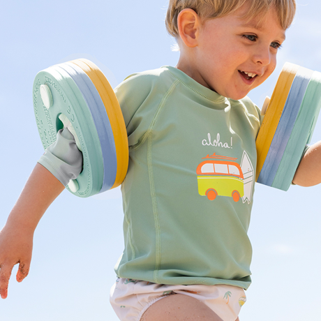 Manguitos Baño Azul