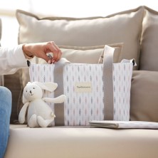 Bolso Crossbody Etnic Beige Bimbi + Cambiador | Bolso Maternal