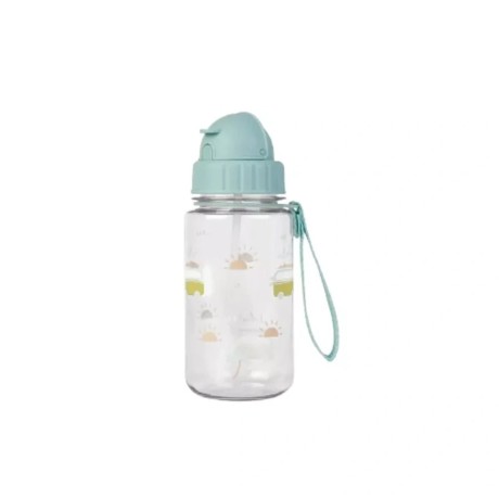Botella con Pajita y Colgador Aloha Saro | 350 ml
