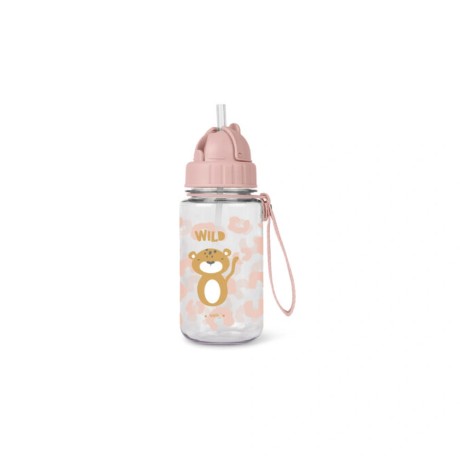 Botella con Pajita y Colgador Born To Be Wild Saro | 350 ml