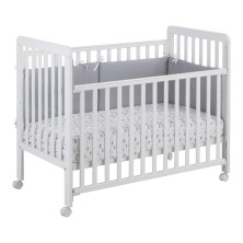 Cuna Bari iKiD 120x60 | Cuna con Lateral Abatible y Somier Regulable