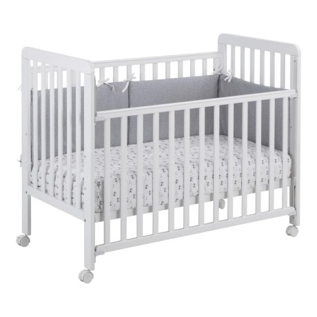 Cuna Bari iKiD 120x60 | Cuna con Lateral Abatible y Somier Regulable