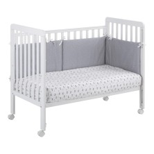 Cuna Bari iKiD 120x60 | Cuna con Lateral Abatible y Somier Regulable