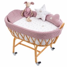 Minicuna Ratán Uzturre Telma + Vestidura y Colchón