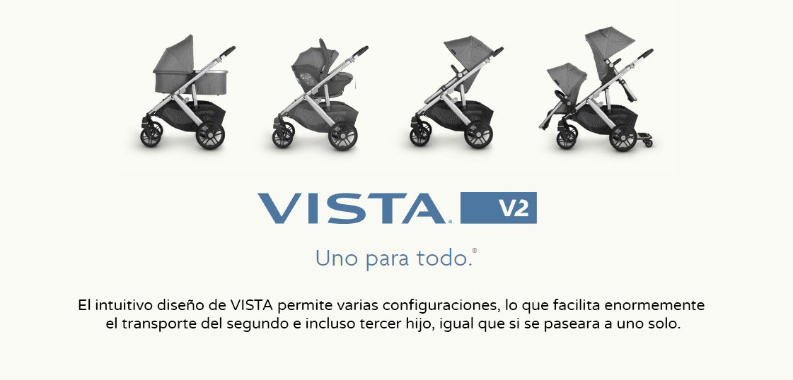 Cochecito de 2 Piezas Uppababy Vista V2 Duo